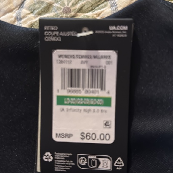 Under Armour infinity high 2.0 fitted sports bra NWT size L - Picture 6 of 6